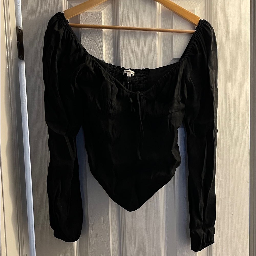 Elegant Reformation milkmaid Top